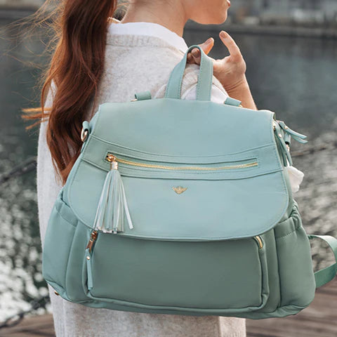 Vegan Leather Lilli Changing Bag - Mint
