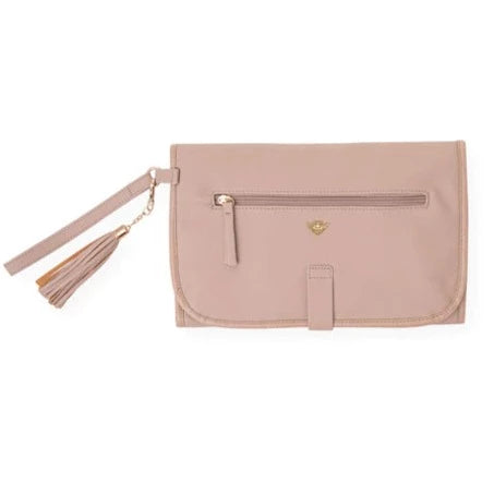 Vegan Leather Nappy Change Clutch Bag - Frappe
