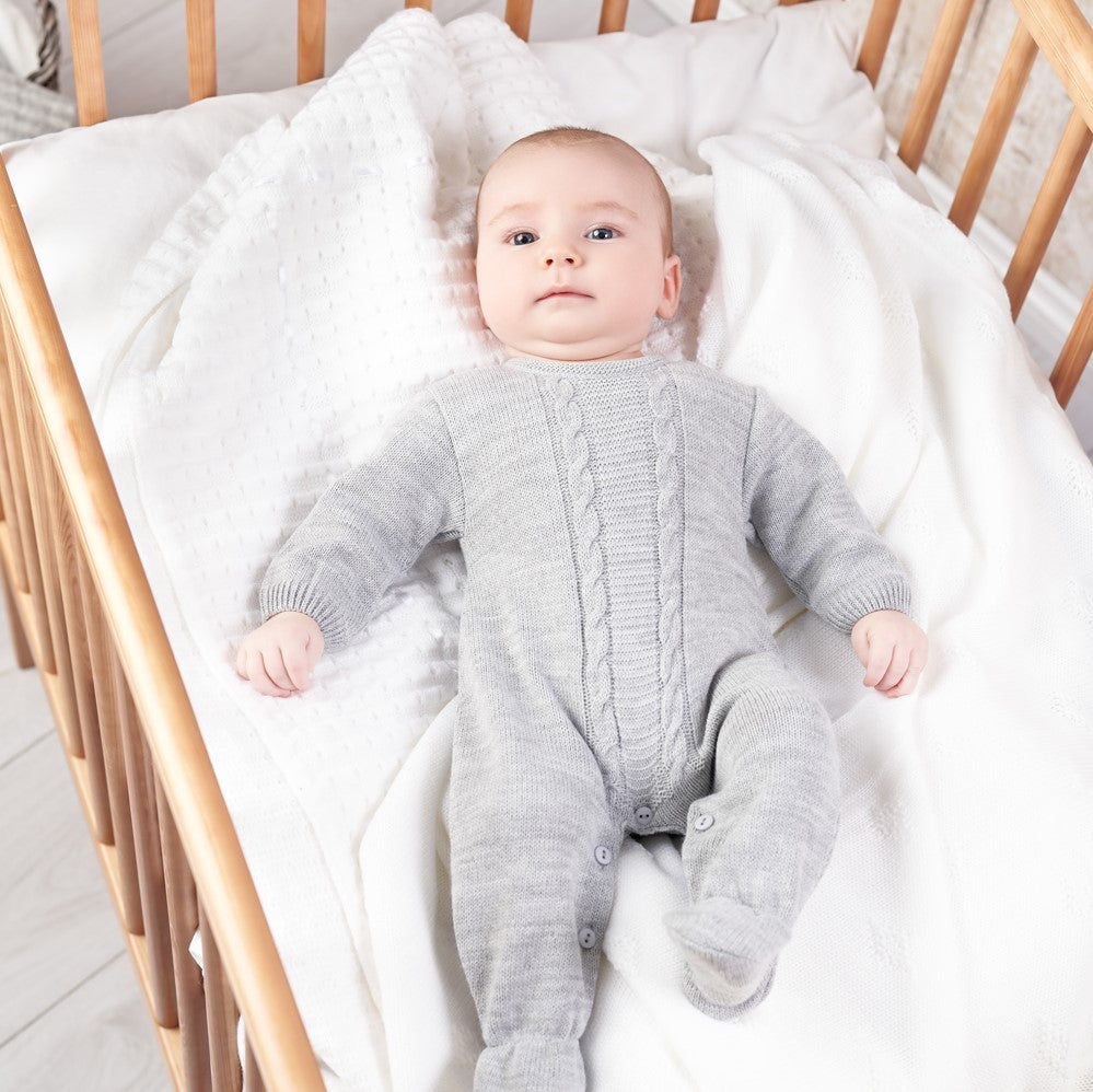 Dandelion Grey Knitted Romper