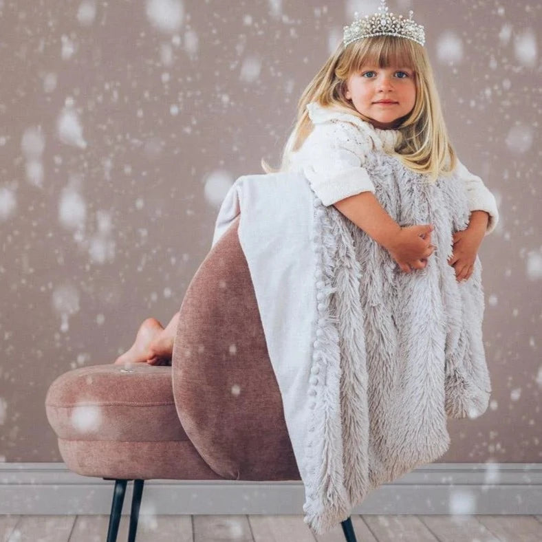 Koochicoo™ Fluffy Baby Blanket - Whisper Grey