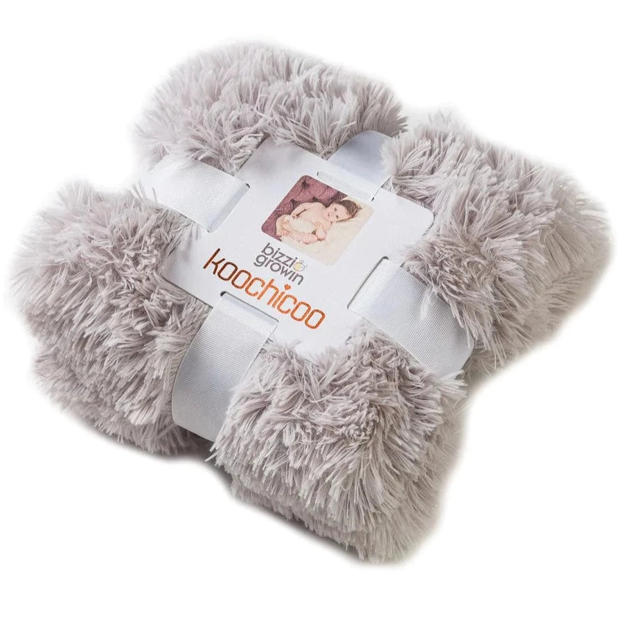 Koochicoo™ Fluffy Baby Blanket - Whisper Grey