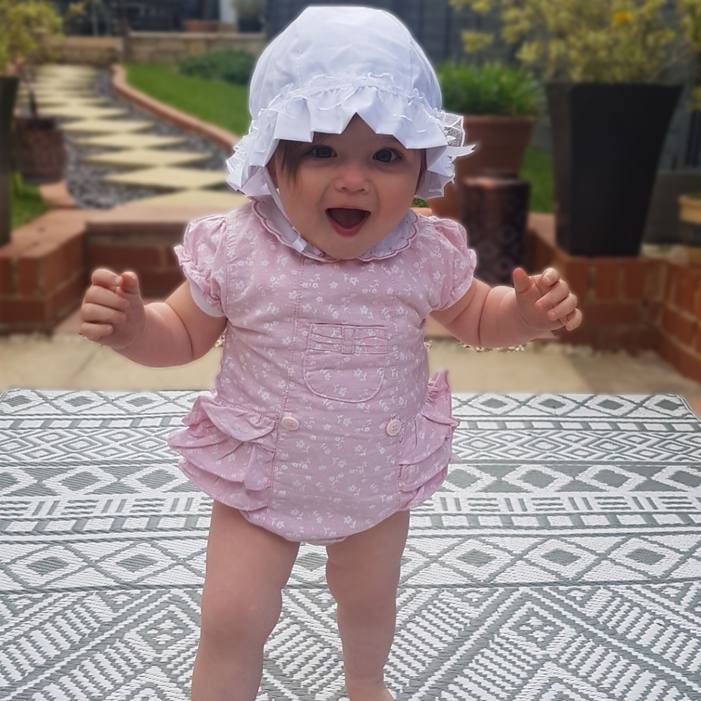 Baby Girls Floral Romper & Socks