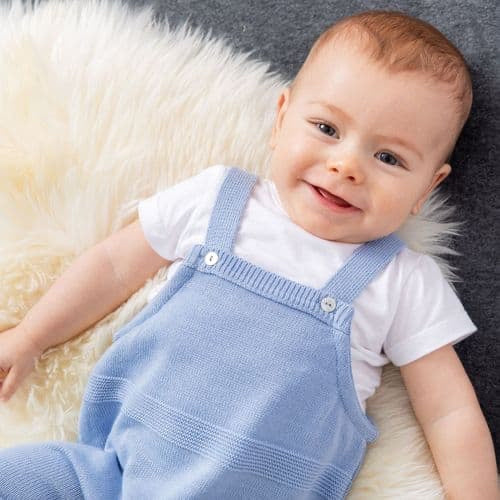 Baby Boy Knitted Dungarees