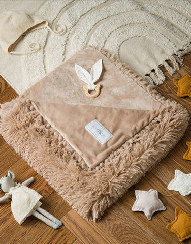 Koochicoo™ Fluffy Baby Blanket - Whisper Grey