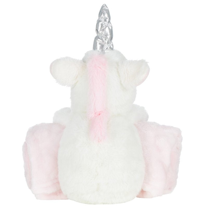 Baby Unicorn Toy & Embossed Blanket Gift Set