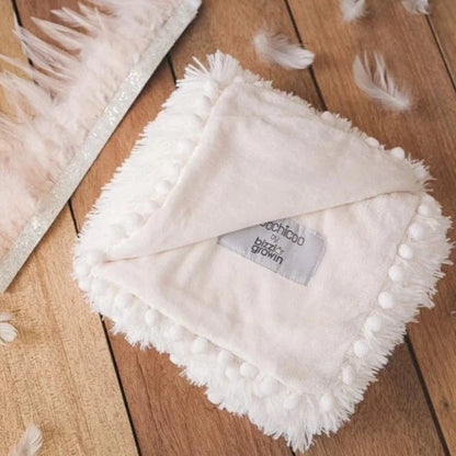 Koochicoo™ Fluffy Baby Blanket - Porcelain Cream