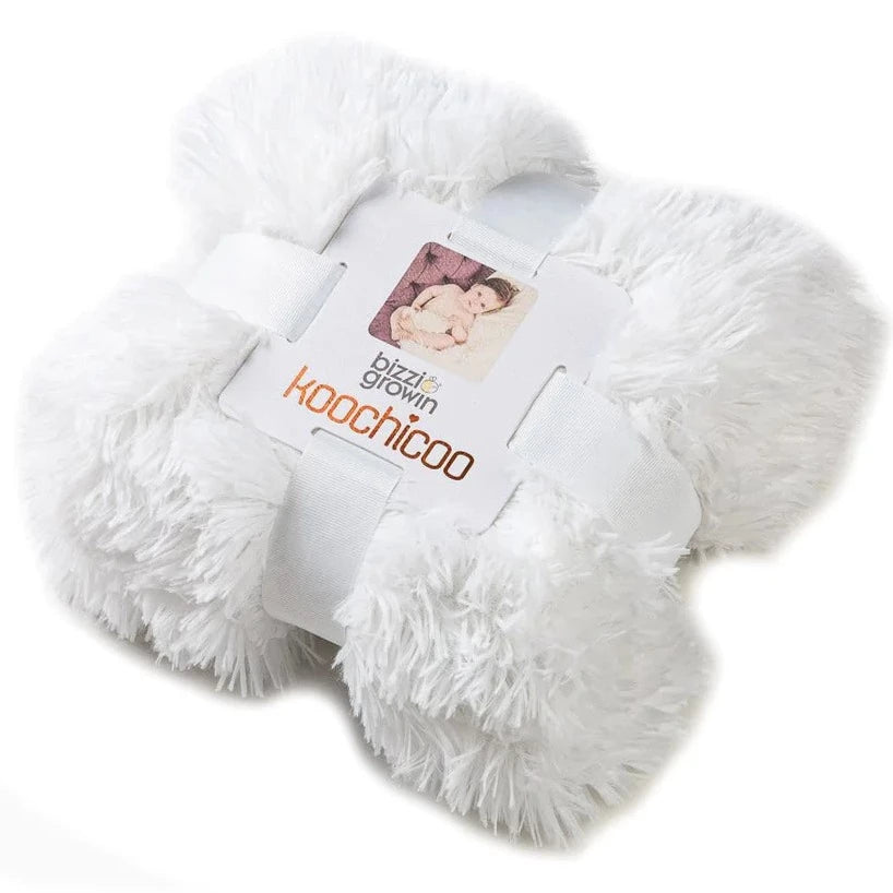 Koochicoo™ Fluffy Baby Blanket - White