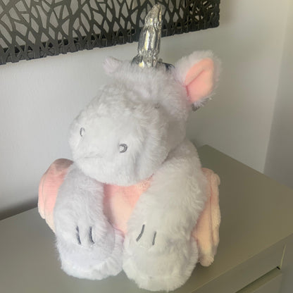 Baby Unicorn Toy & Embossed Blanket Gift Set