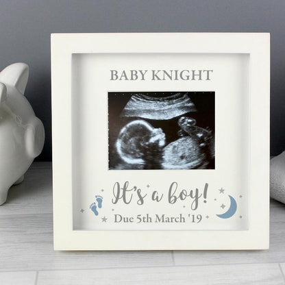 'It's A Boy' Personalised Baby Scan Frame