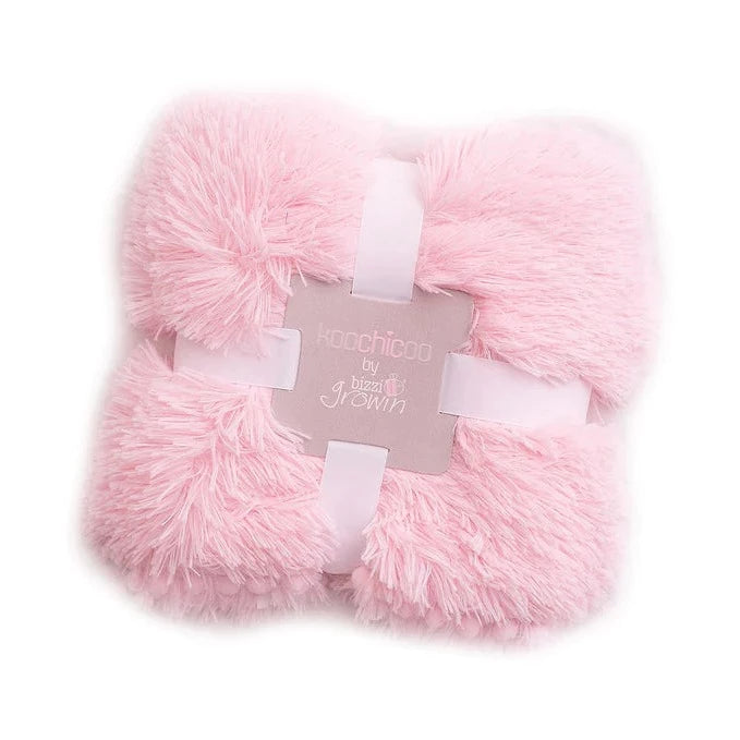 Koochicoo™ Fluffy Baby Blanket - Blush Pink
