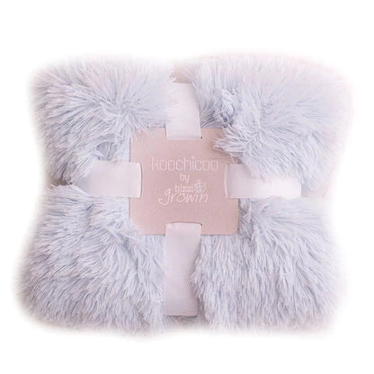 Koochicoo™ Fluffy Baby Blanket - Powder Blue