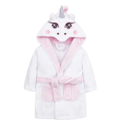 Baby Girls Soft Unicorn Dressing Gown