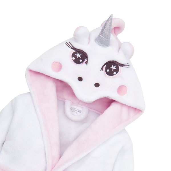 Baby Girls Soft Unicorn Dressing Gown