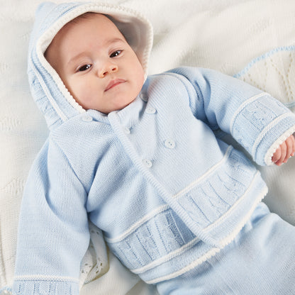 Sky Blue knitted Baby Cardigan Jacket