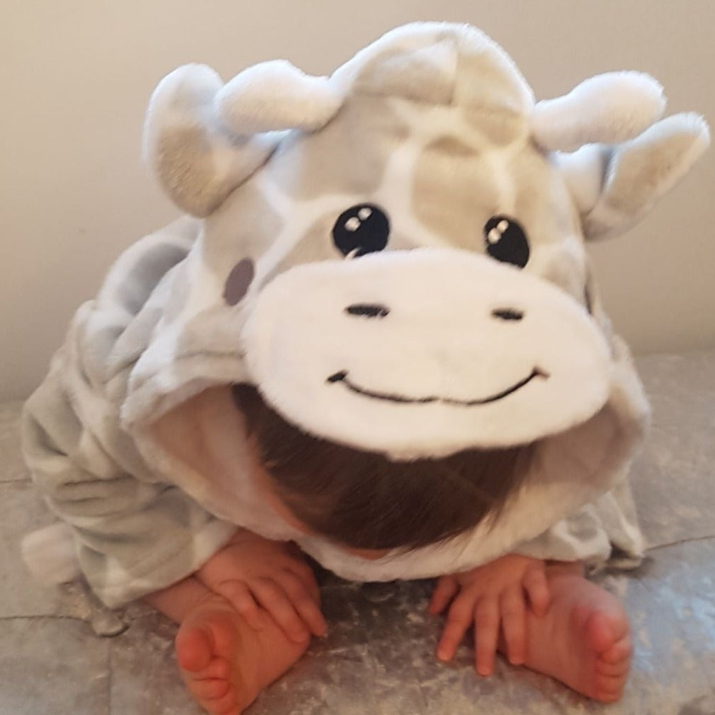 Grey Giraffe Dressing Gown Lullaby Secret