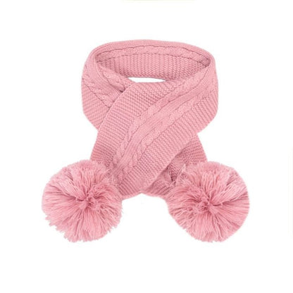 Baby Girls Cable Knit Bobble Scarf